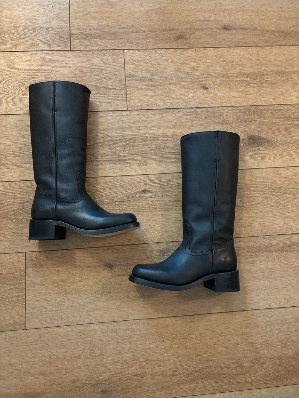 Frye Campus Boots Black 14l Leather Knee-High Women's Boots